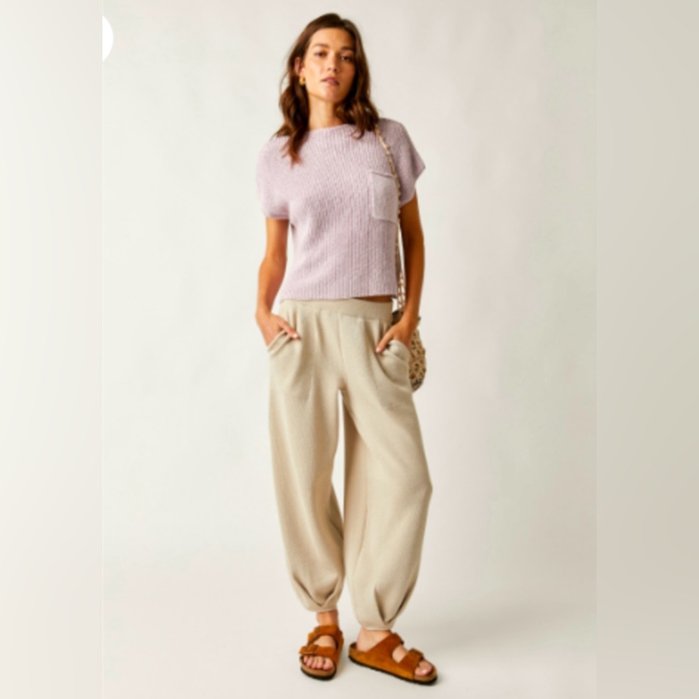 Freya Short Sleeve Sweater & Pants Set